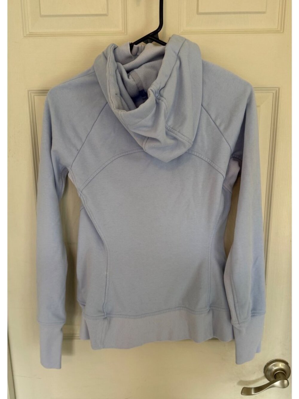 Athleta Light Blue Long Sleeve Zip Up Activewear Sweatshirt Hoodie Size Small - Picture 5 of 7